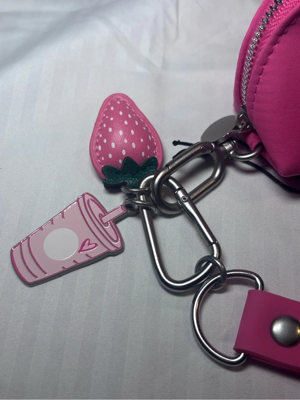 Starbucks Pouch Wristlet Keychain Pink Drink Series 2026 Limited Edition ~ NWT!
